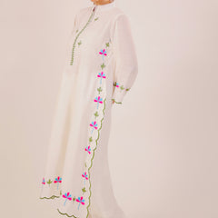 White Harmony Embroidered Kurta Set