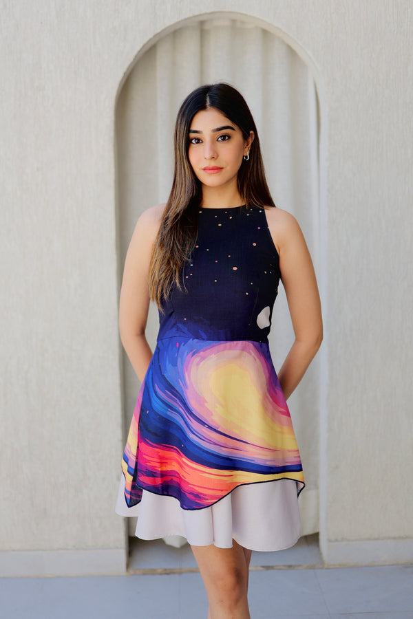 Sunset Galaxy Summer Dress