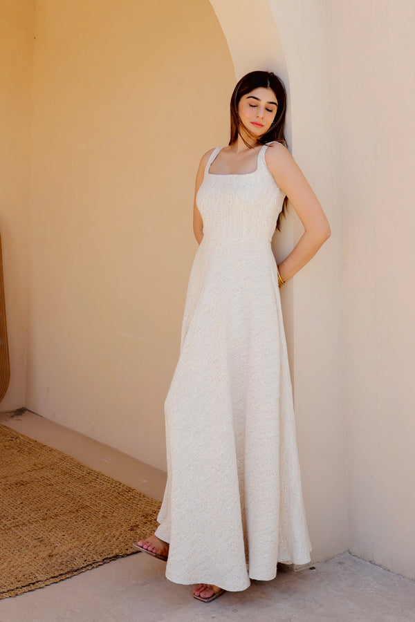 Luminous Ivory Summer Dress