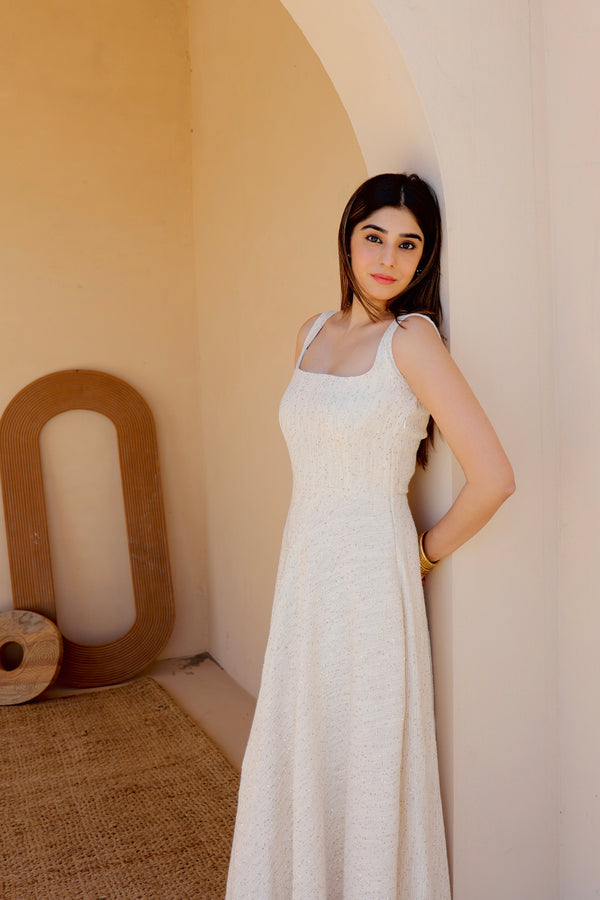 Luminous Ivory Summer Dress