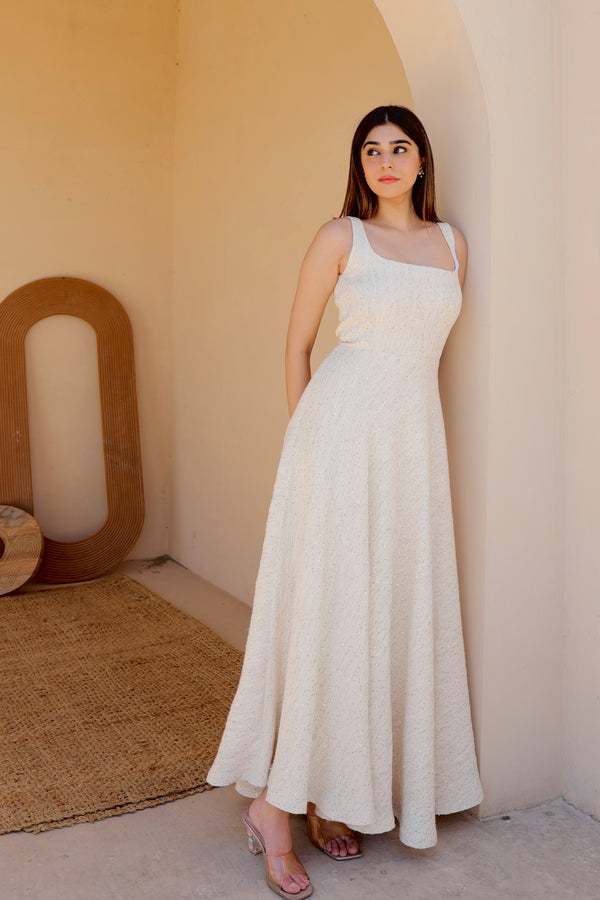 Luminous Ivory Summer Dress