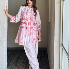 Pastel Pink Pakistani Kurta Set