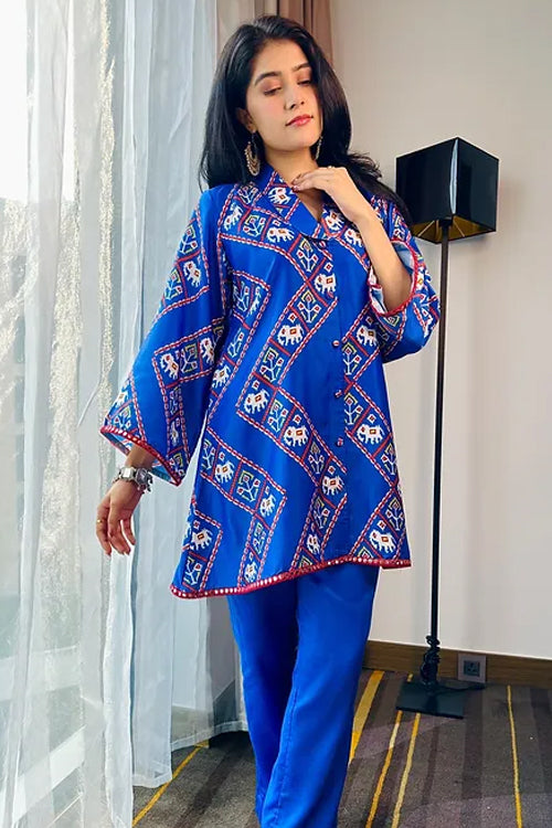 MAHIRA BLUE FESTIVE SET
