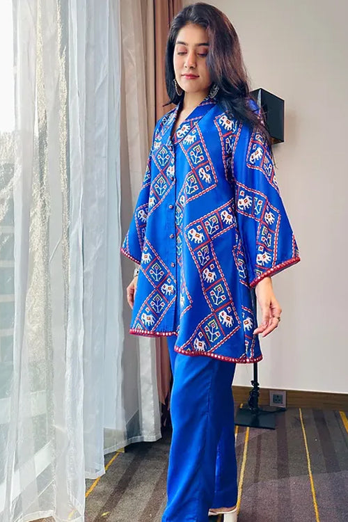 MAHIRA BLUE FESTIVE SET