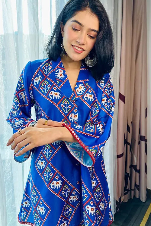 MAHIRA BLUE FESTIVE SET