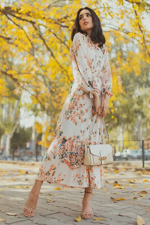 Stacy Pastel Floral Maxi Dress