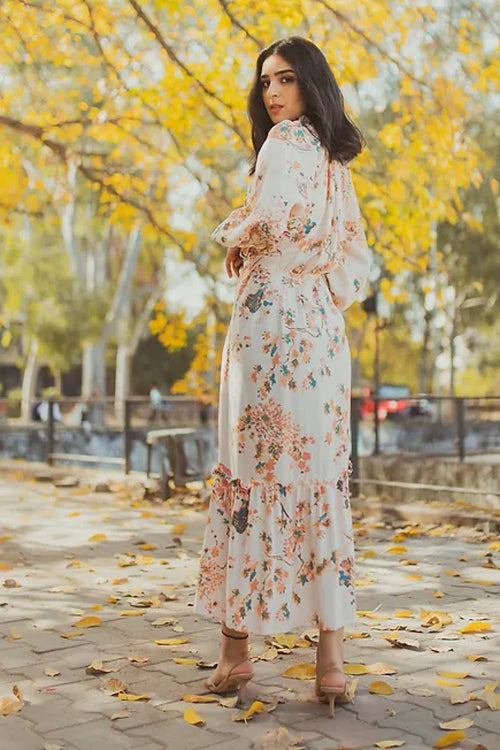 Stacy Pastel Floral Maxi Dress