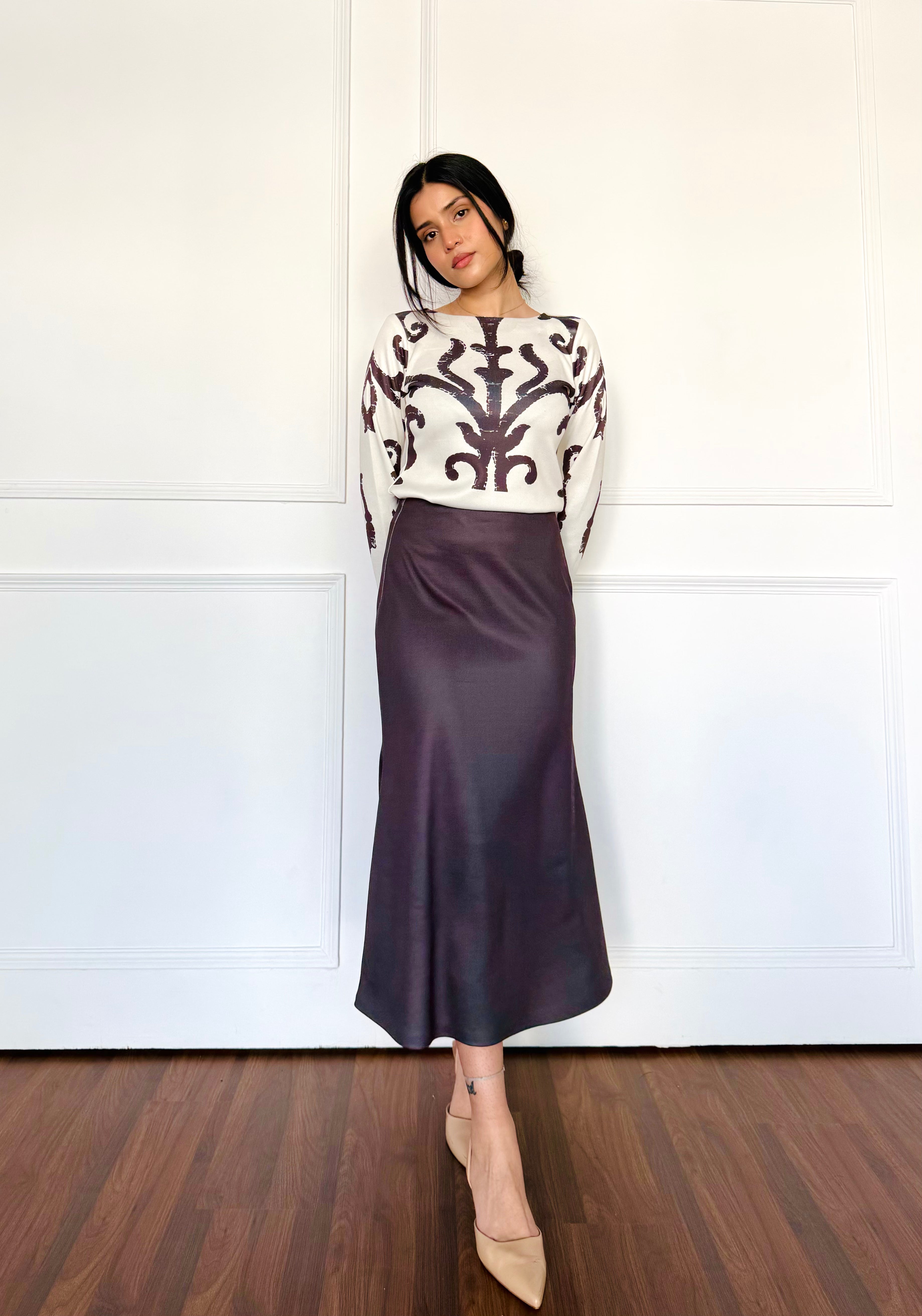 Mocha Cream Woollen Co-ord Set