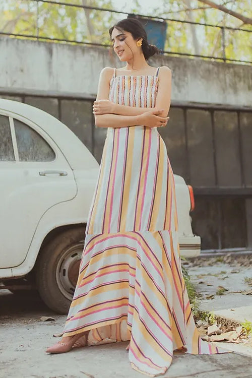 Kylie Striped Smokin Maxi Dress
