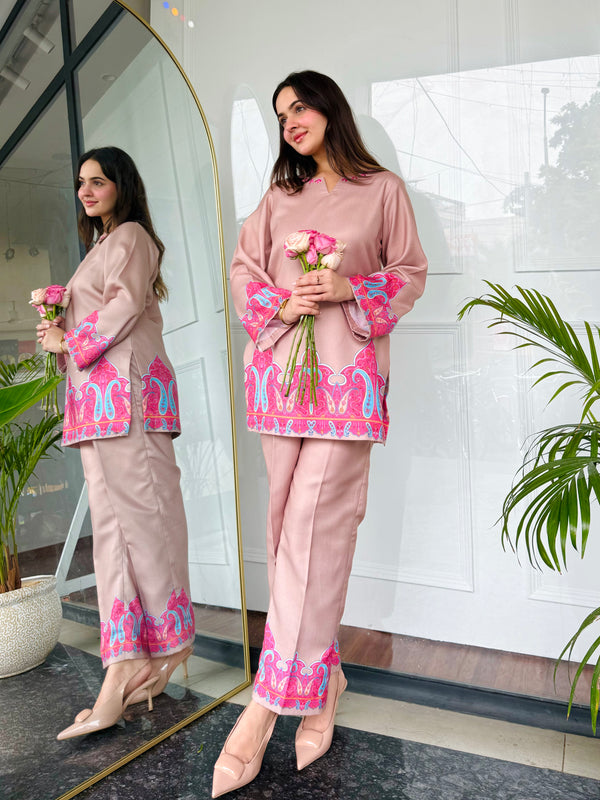 Mocha Rose Kurta Set
