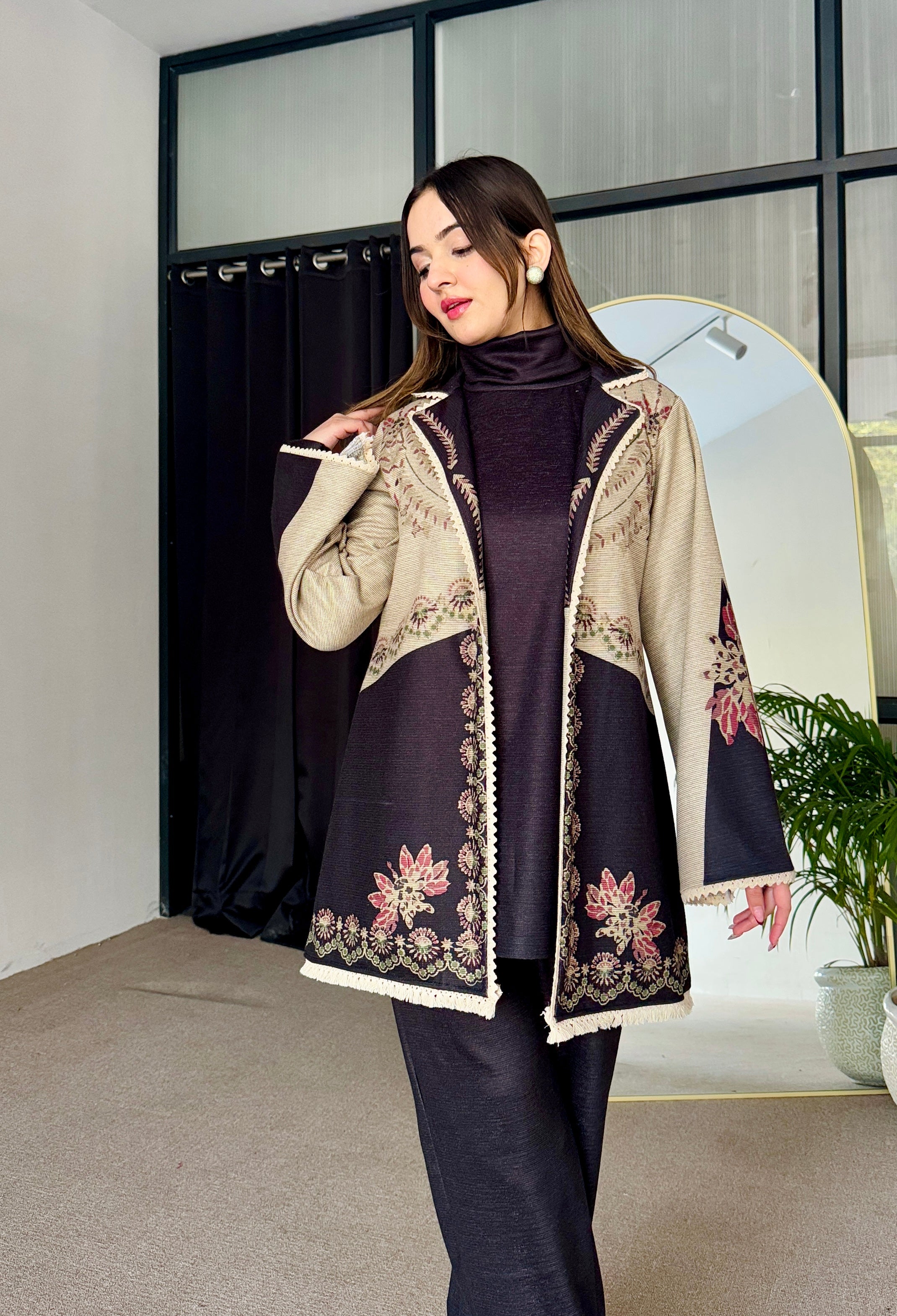 Midnight Blossom Winter 3 Piece Set