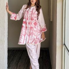 Pastel Pink Pakistani Kurta Set