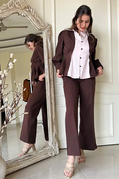 Tyra Two Tone Brown Coord