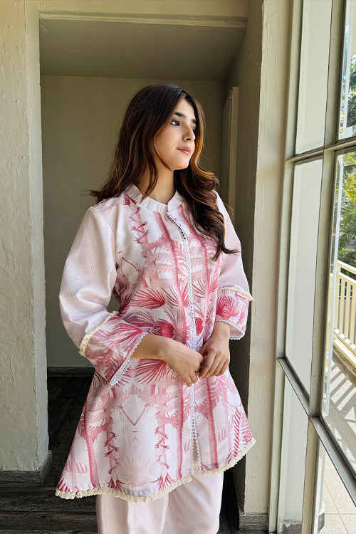 Pastel Pink Pakistani Kurta Set