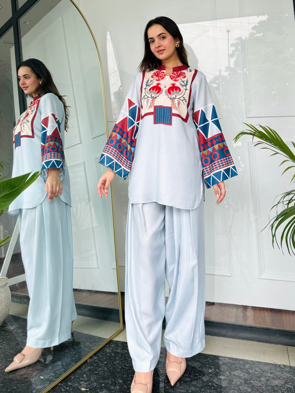 Blue Essence Kurta Set