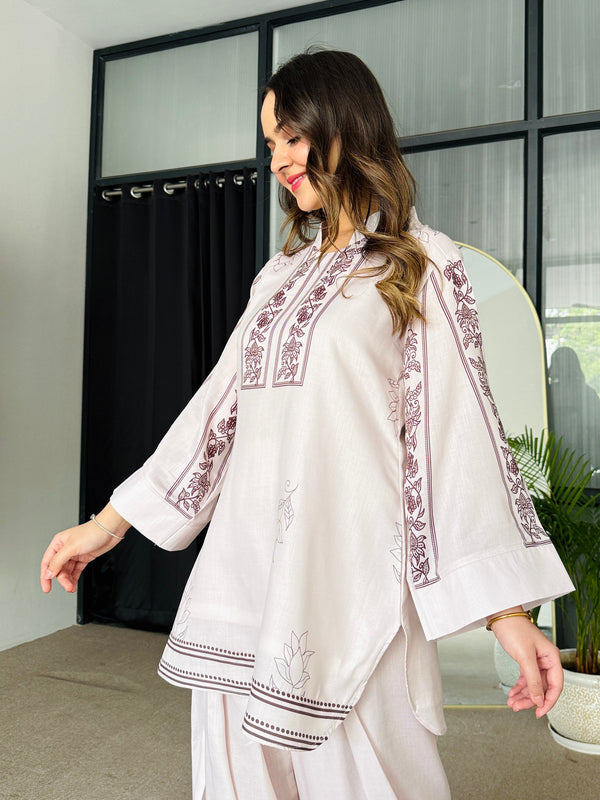 Dusky Petal Kurta Set