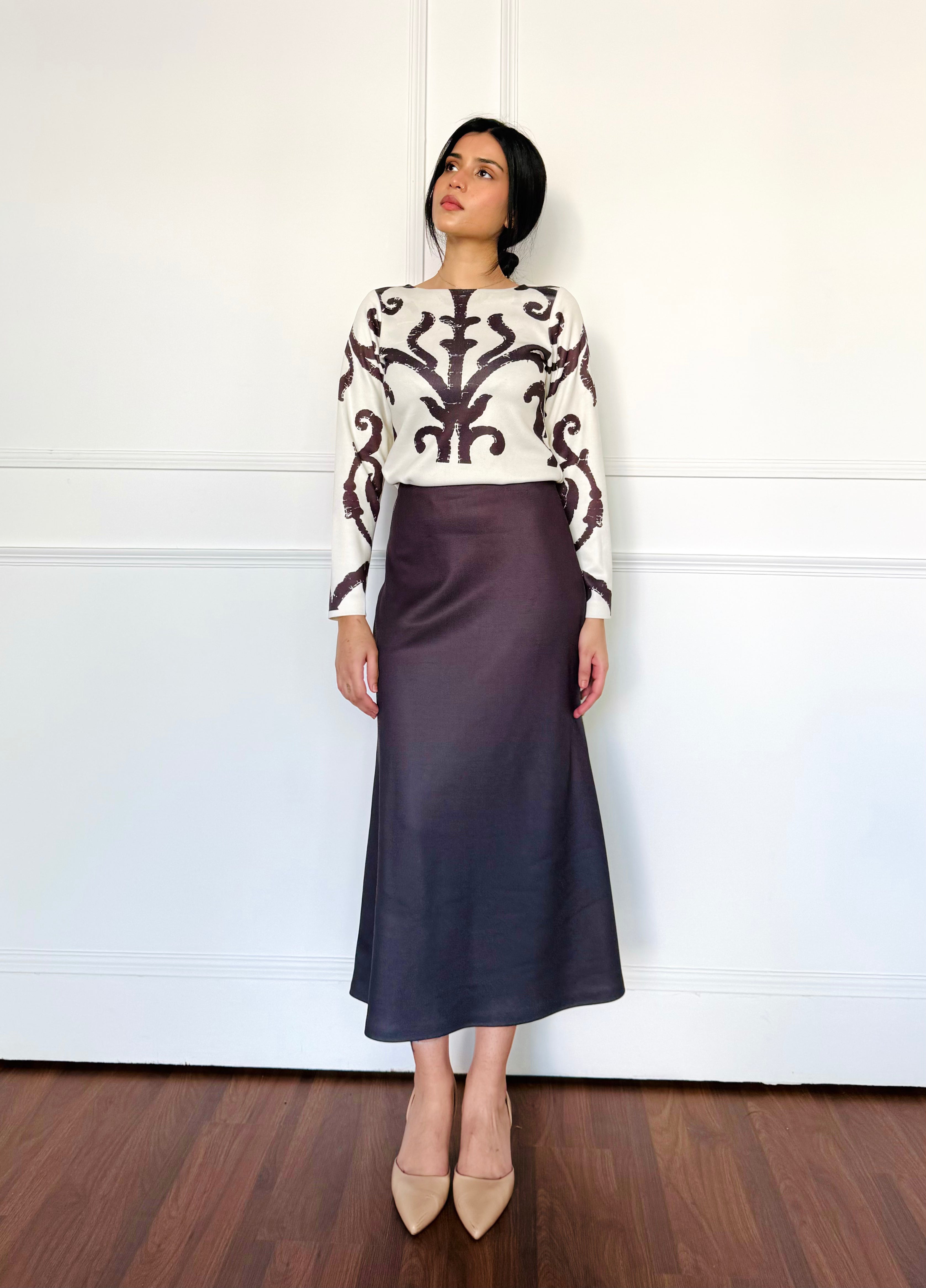 Mocha Cream Woollen Co-ord Set