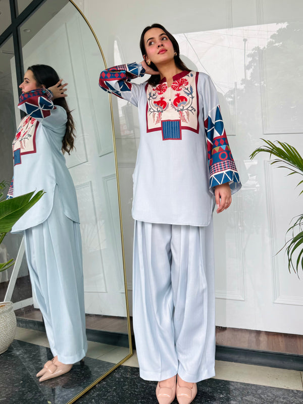 Blue Essence Kurta Set