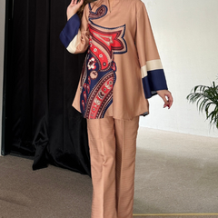 Earthy Brown Winter Kurta Set