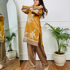Mustard Mirage Kurta Set