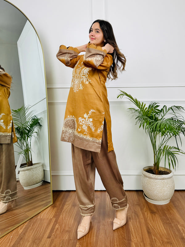 Mustard Mirage Kurta Set