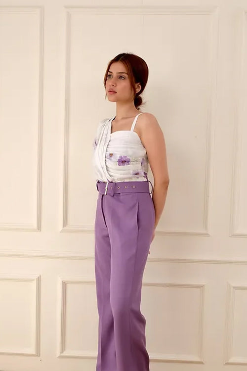 Myra Floral Lavender Coord Set