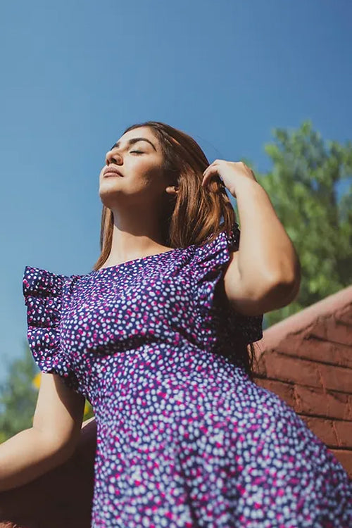 Ashley Polka Midi Dress