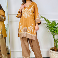 Mustard Mirage Kurta Set