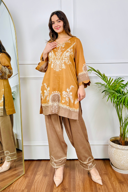 Mustard Mirage Kurta Set