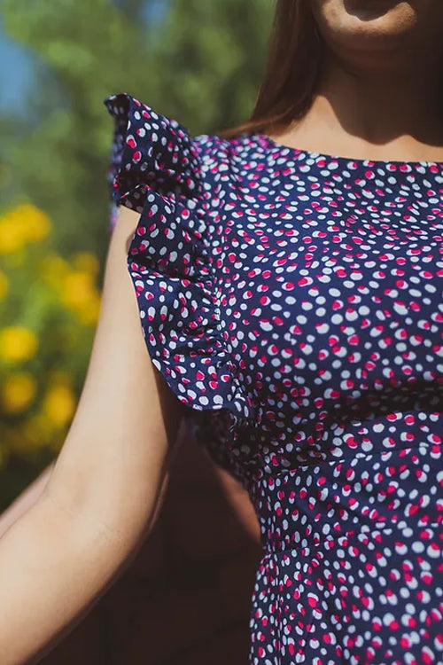 Ashley Polka Midi Dress
