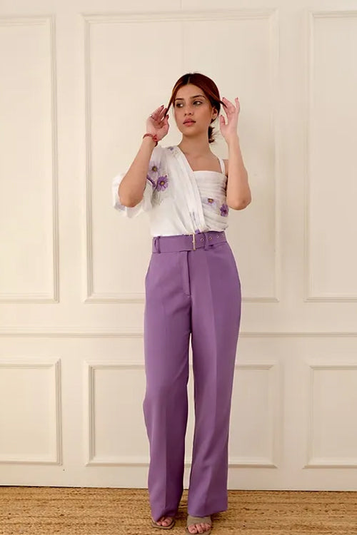 Myra Floral Lavender Coord Set