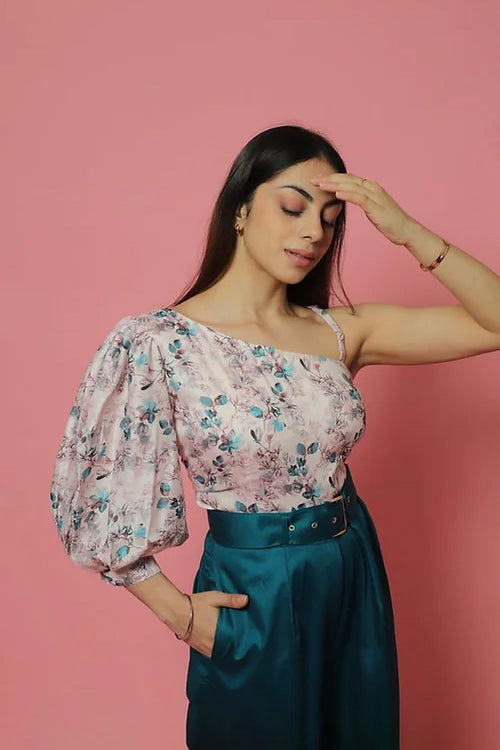 Emily One Sleeve Pastel Top