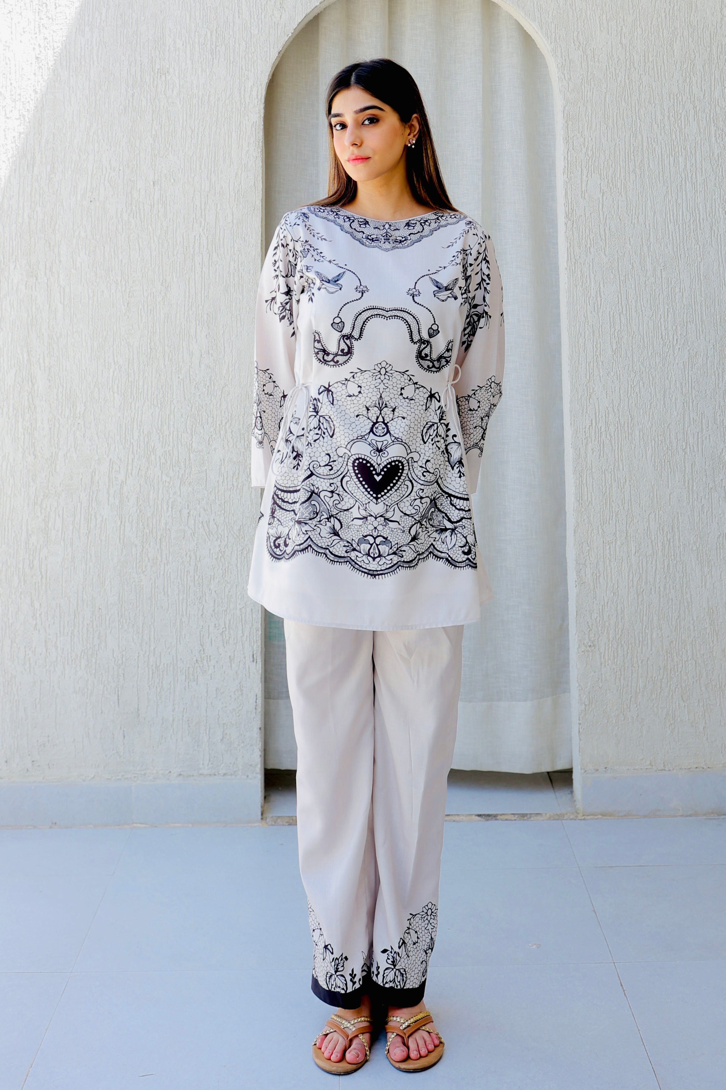 Sand & Noir Summer Co-ord Set