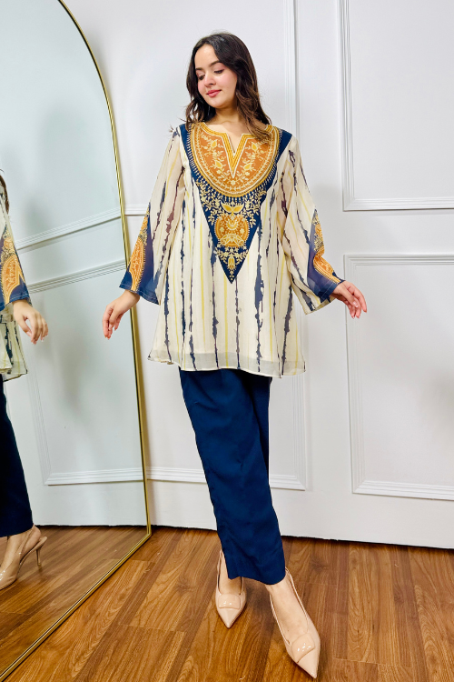 Lunar Indigo Festive Kurta Set