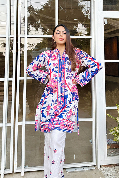 White Winter Pashmina Set