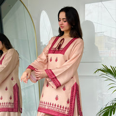 Beige Royale Farshi Salwaar Set