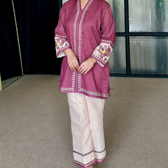 Rogue Pink Pakistani Kurta Set