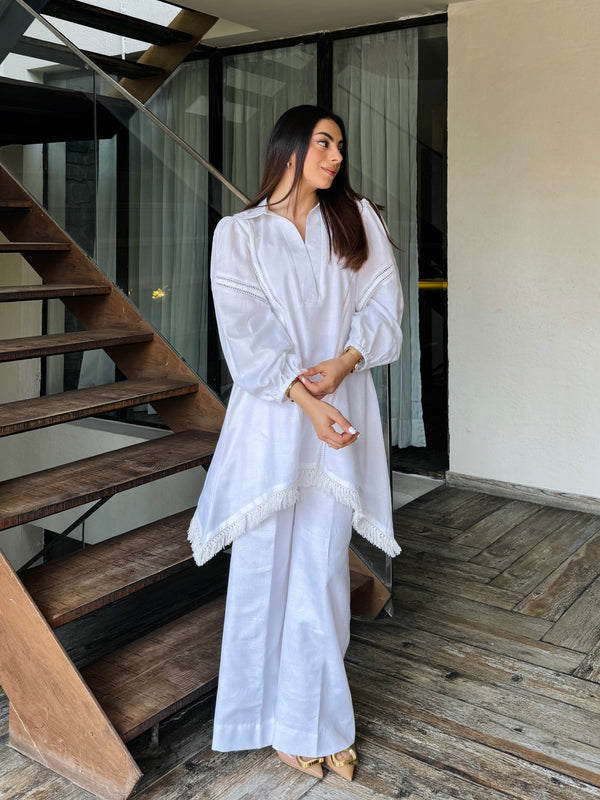 All White Kurta Set