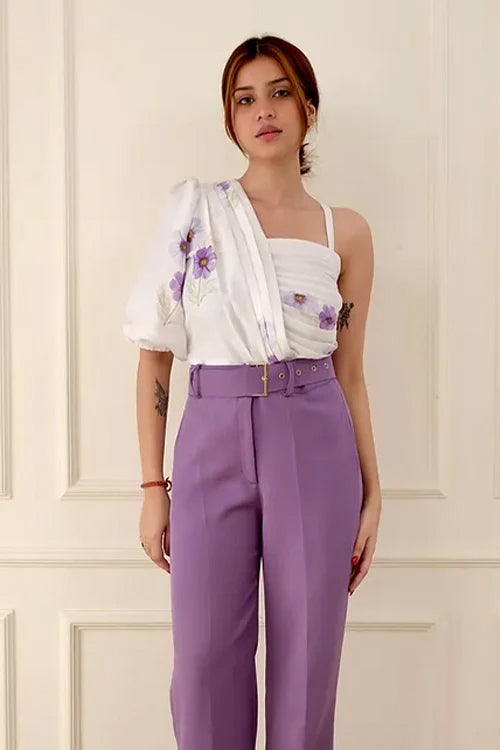 Myra Floral Lavender Coord Set