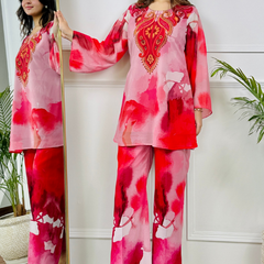 Pink Mirage Kurta Set