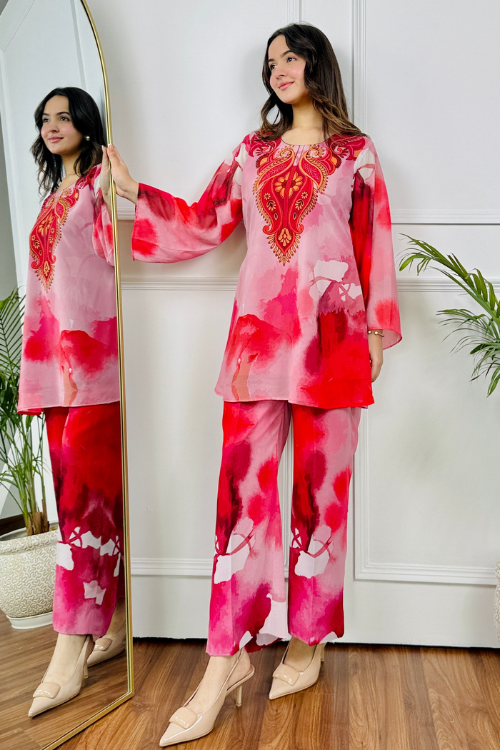 Pink Mirage Kurta Set