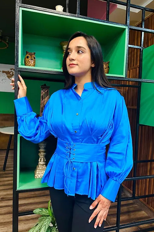 Statement Blue Top