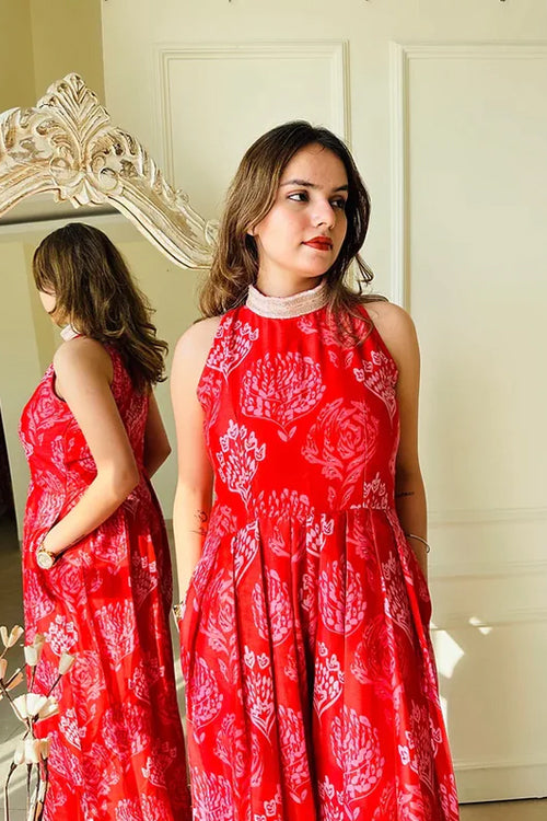 Kiara Fun Red Jumpsuit