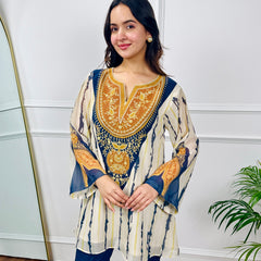 Lunar Indigo Festive Kurta Set