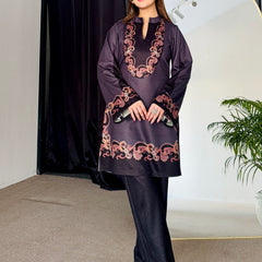 Midnight Mirage Woollen Kurta Set