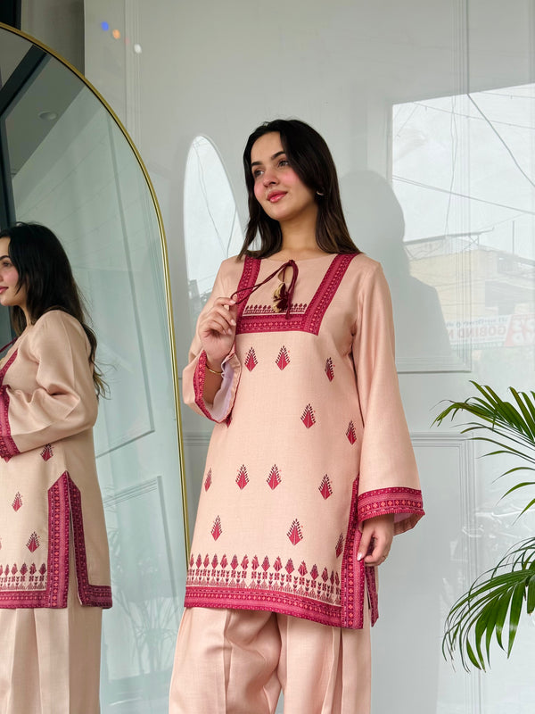 Beige Royale Farshi Salwaar Set