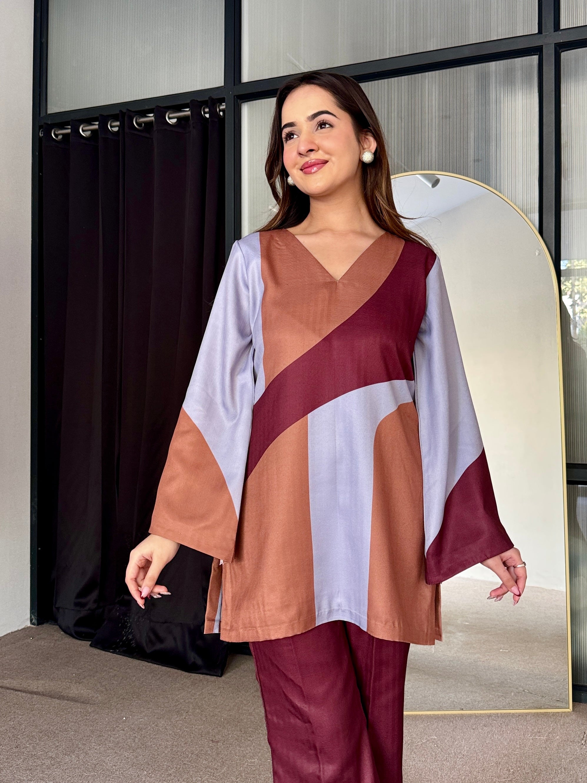 Abstract Fusion Winter Co Ord Set