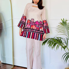 Pink Camel Kurta Set