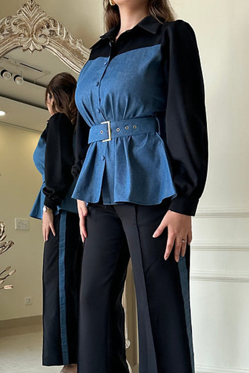 Two Tone Denim Coord