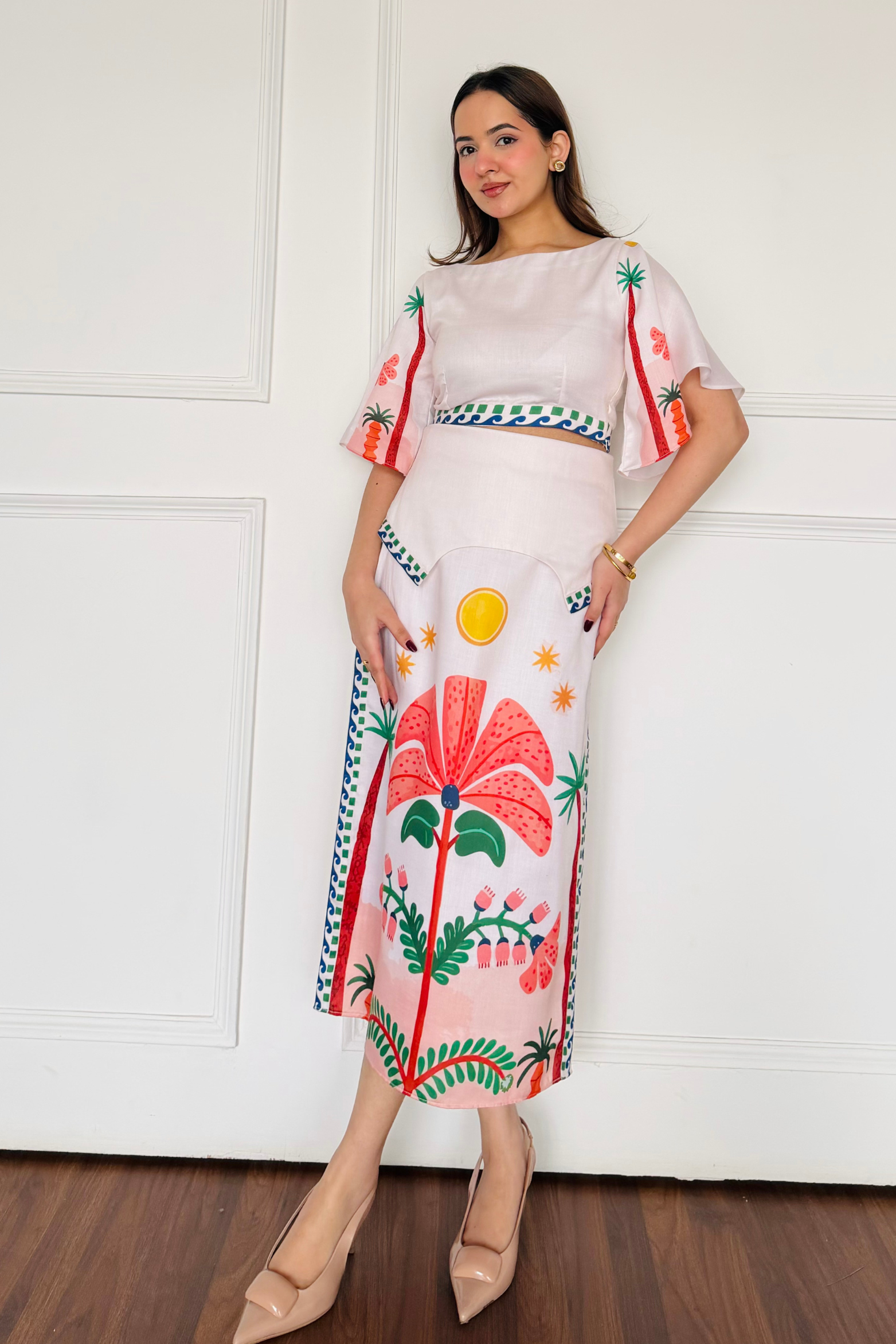 Tropical Twist Skirt Set